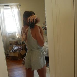 Out from under tie-back romper